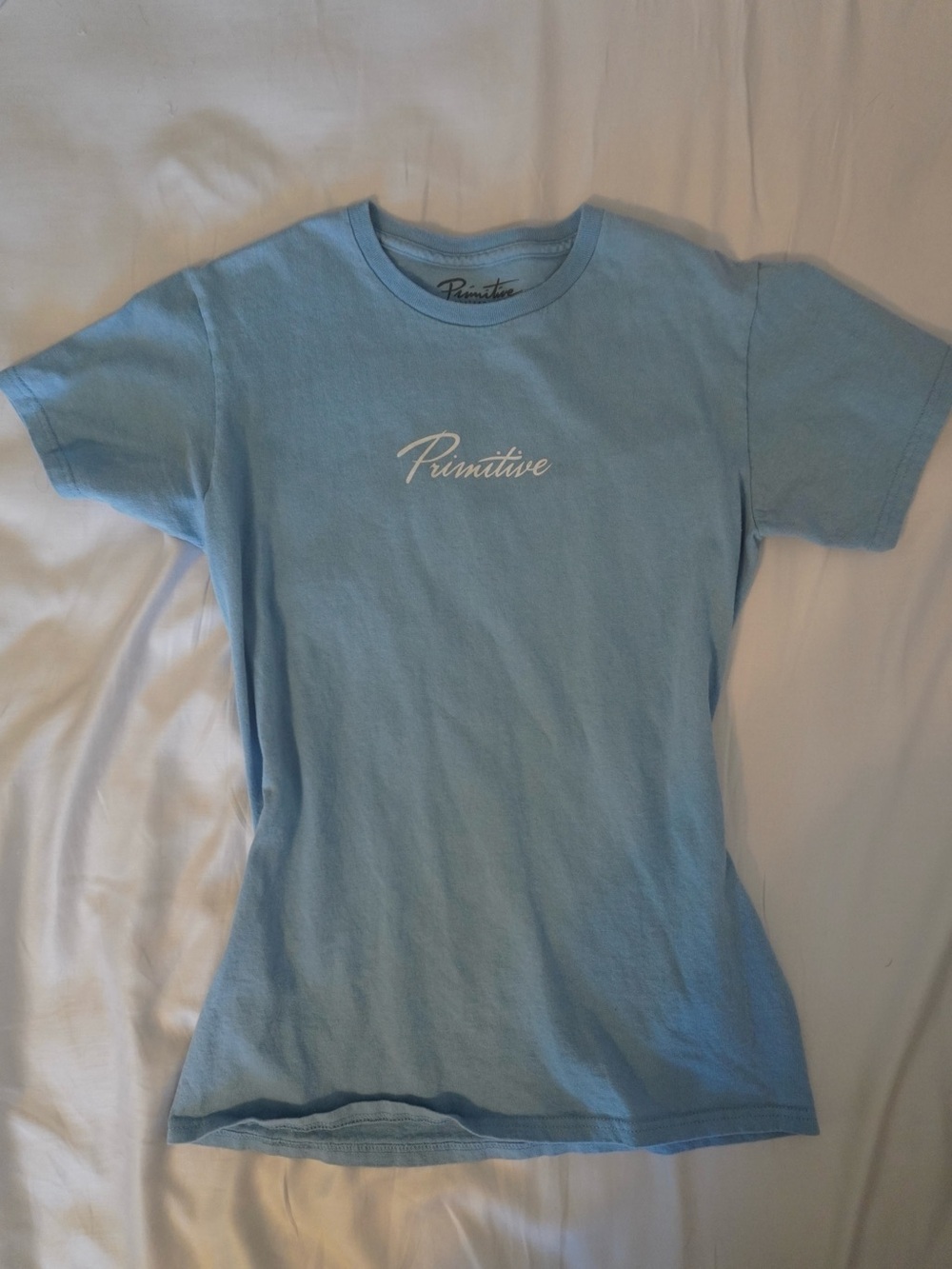 Primitive Light Blue Logo Tee